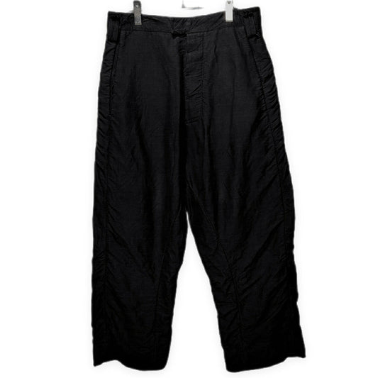 SOSNOVSKA Linen Cotton Sarouel Wide Pants Black
