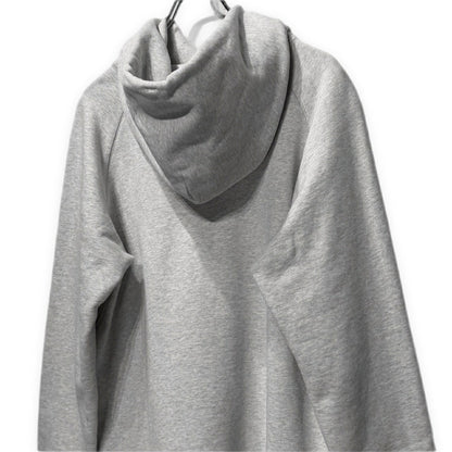 A.P.C x sacai 21SS Side Zip Logo Print Hoodie Gray Size M