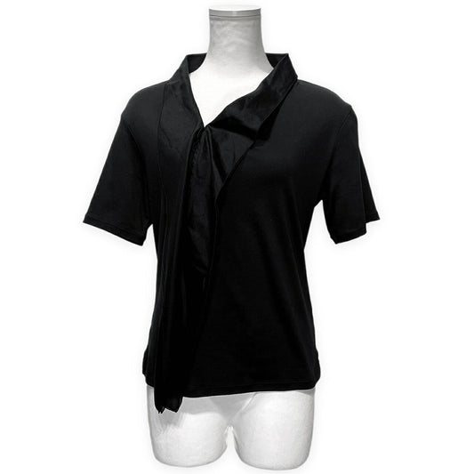 ISSEY MIYAKE 77RE Collared Cotton Jersey T-Shirt Size 2