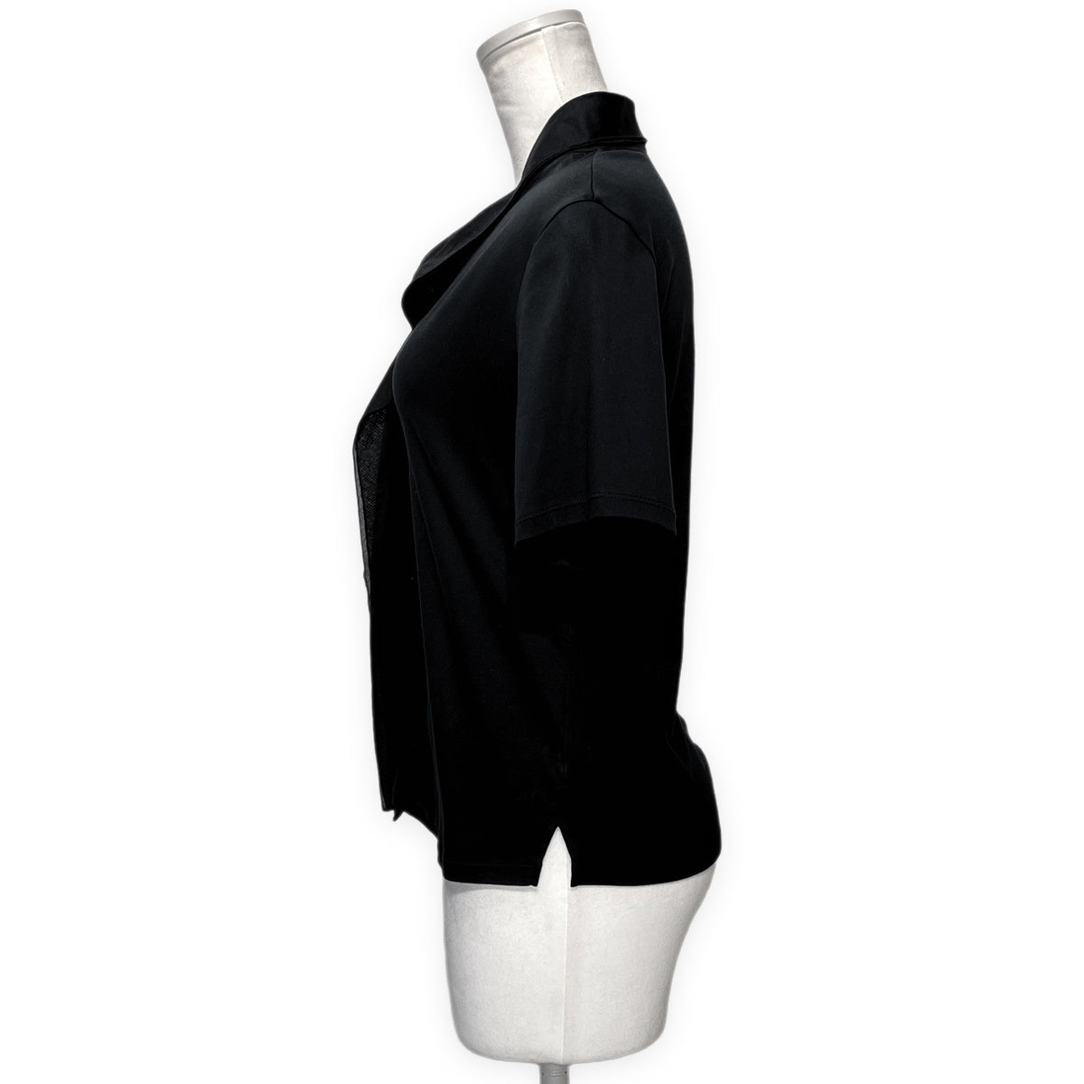 ISSEY MIYAKE 77RE Collared Cotton Jersey T-Shirt Size 2