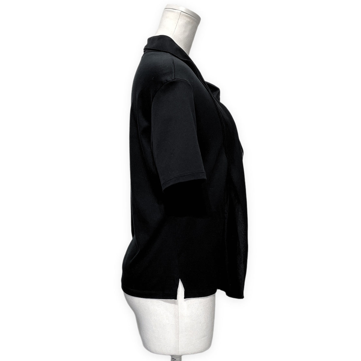 ISSEY MIYAKE 77RE Collared Cotton Jersey T-Shirt Size 2