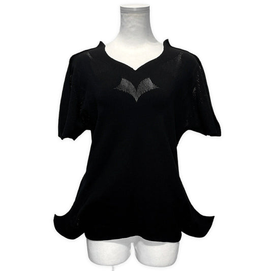 ISSEY MIYAKE FETE 3D Openwork Knit T-Shirt Size 2