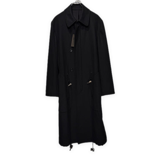 Y's BANG ON Archive Wool Toggle Long Coat Black Size 2