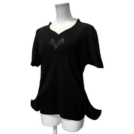 ISSEY MIYAKE FETE 3D Openwork Knit T-Shirt Size 2