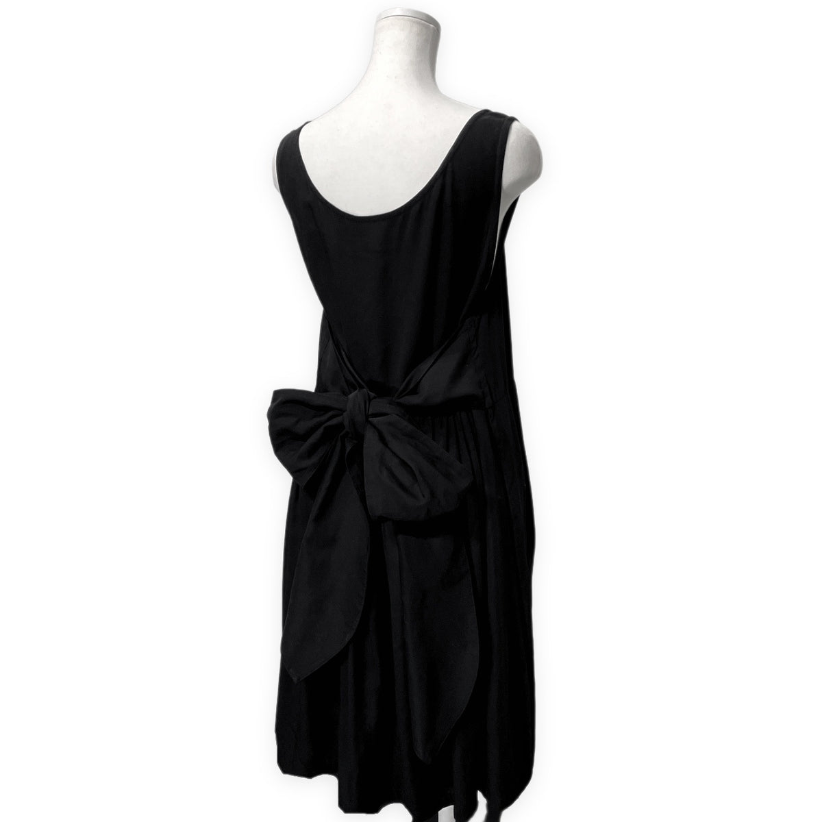 LIMI feu Black Tencel Gabardine Sleeveless Mini Dress Size S