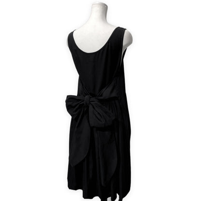 LIMI feu Black Tencel Gabardine Sleeveless Mini Dress Size S