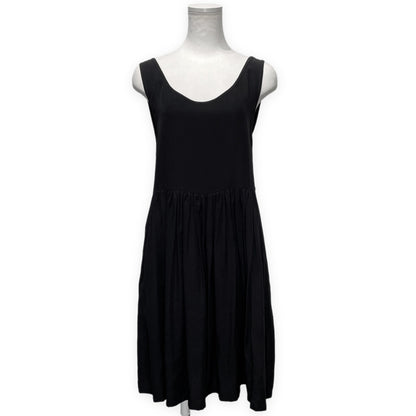 LIMI feu Black Tencel Gabardine Sleeveless Mini Dress Size S
