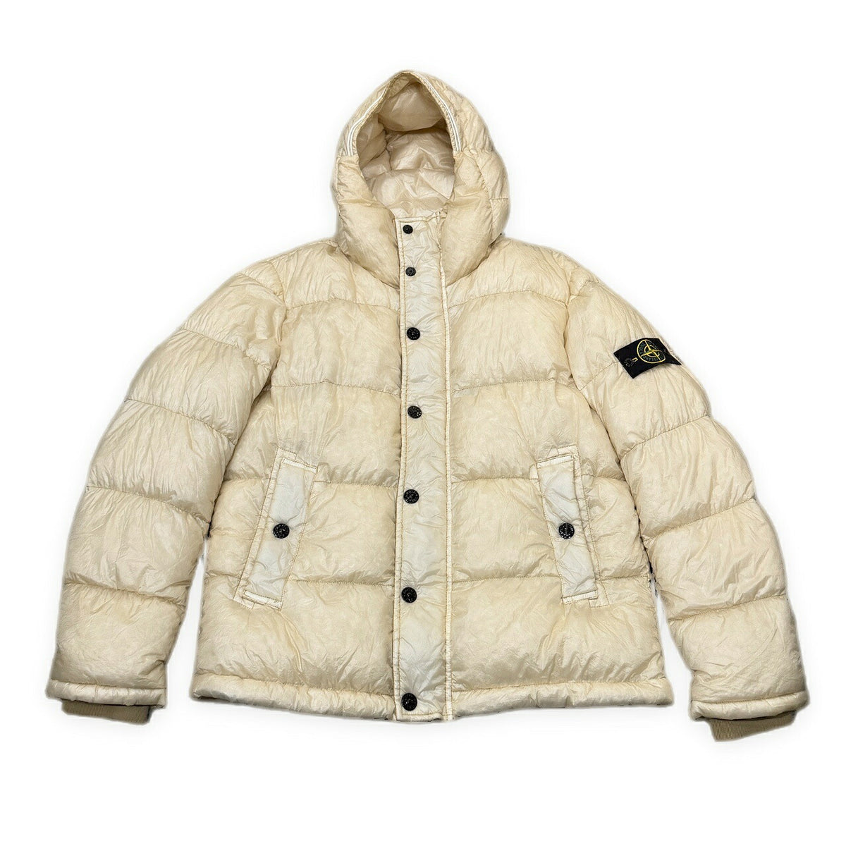 STONE ISLAND 14AW Garment Dyed Down Jacket Off-White Size XL