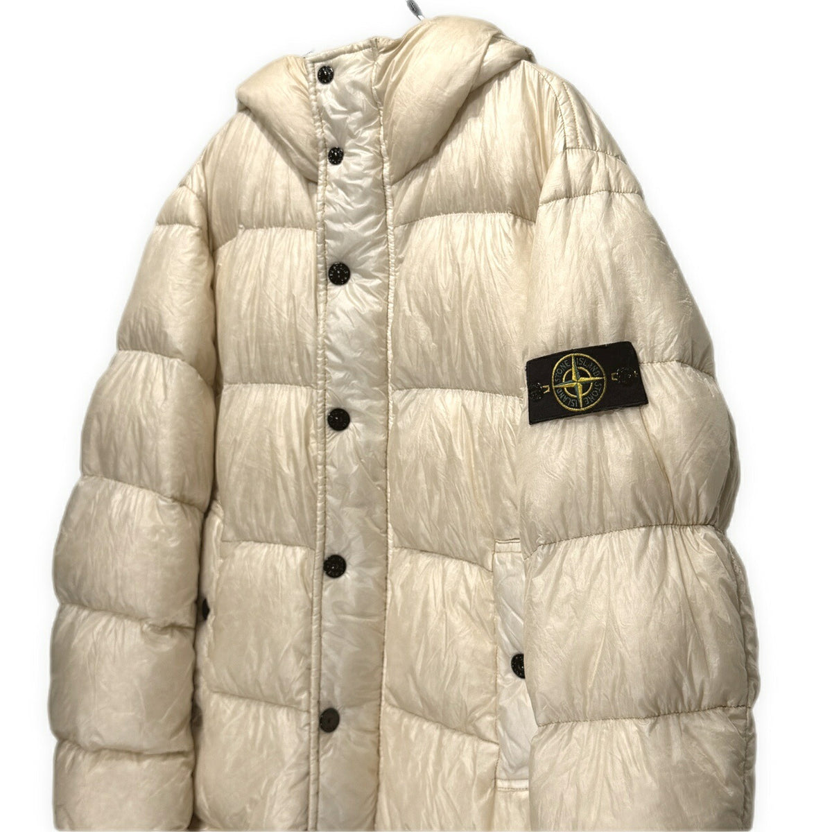 STONE ISLAND 14AW Garment Dyed Down Jacket Off-White Size XL