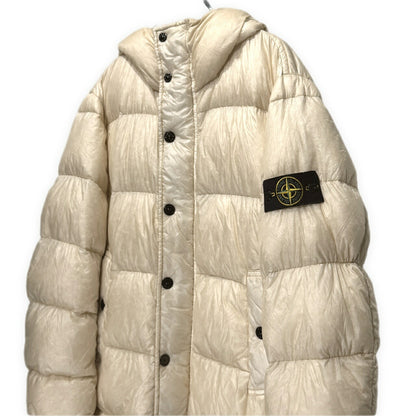 STONE ISLAND 14AW Garment Dyed Down Jacket Off-White Size XL