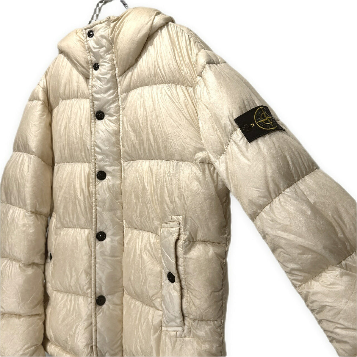 STONE ISLAND 14AW Garment Dyed Down Jacket Off-White Size XL