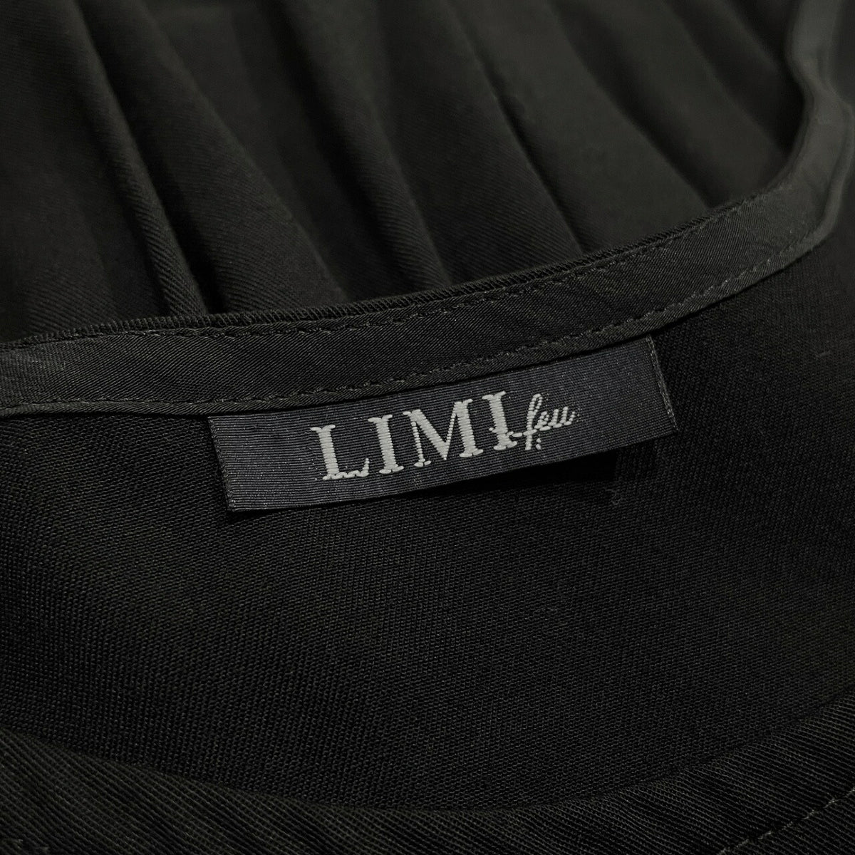 LIMI feu Black Tencel Gabardine Sleeveless Mini Dress Size S