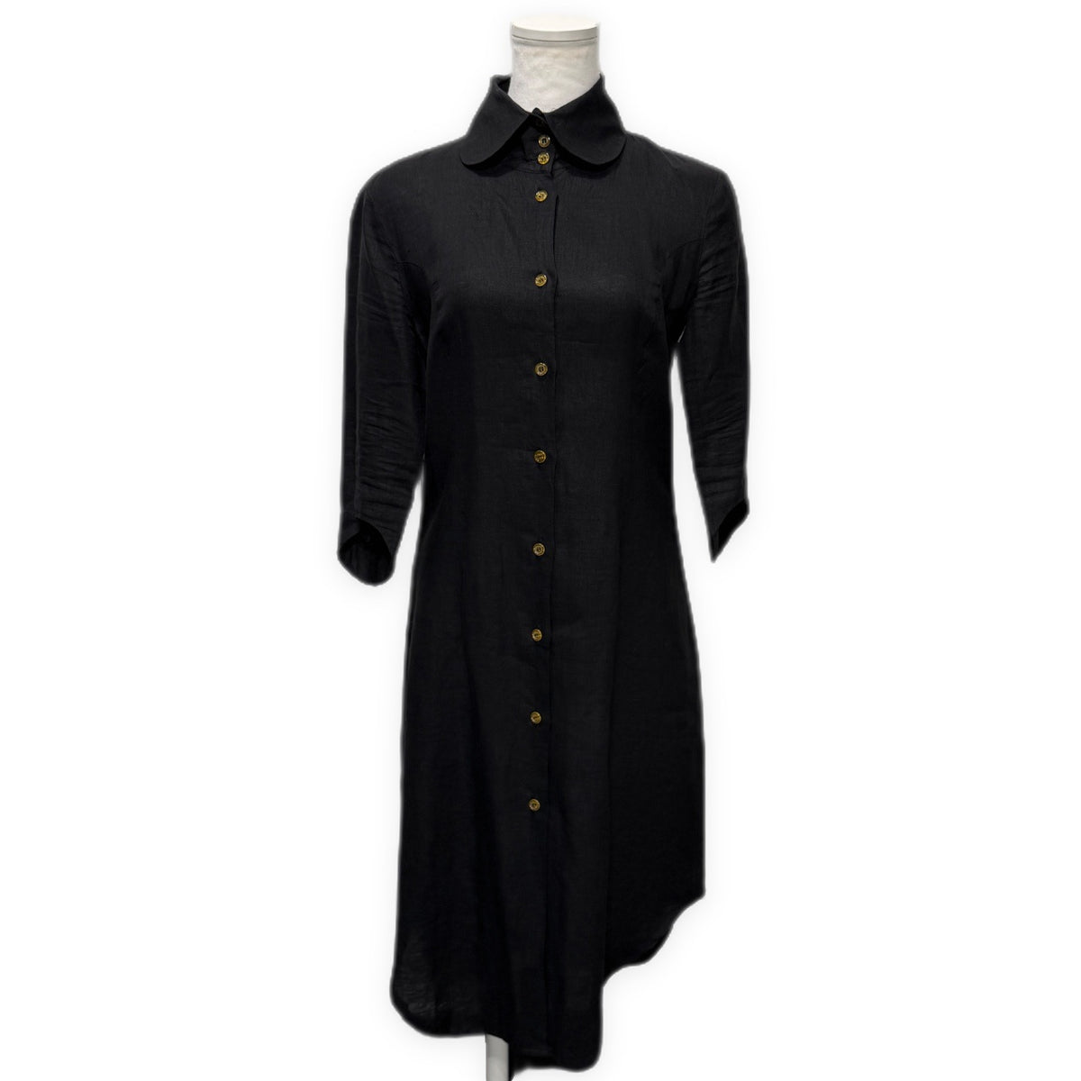 Vivienne Westwood RED LABEL Linen Shirt Dress Black Size 42