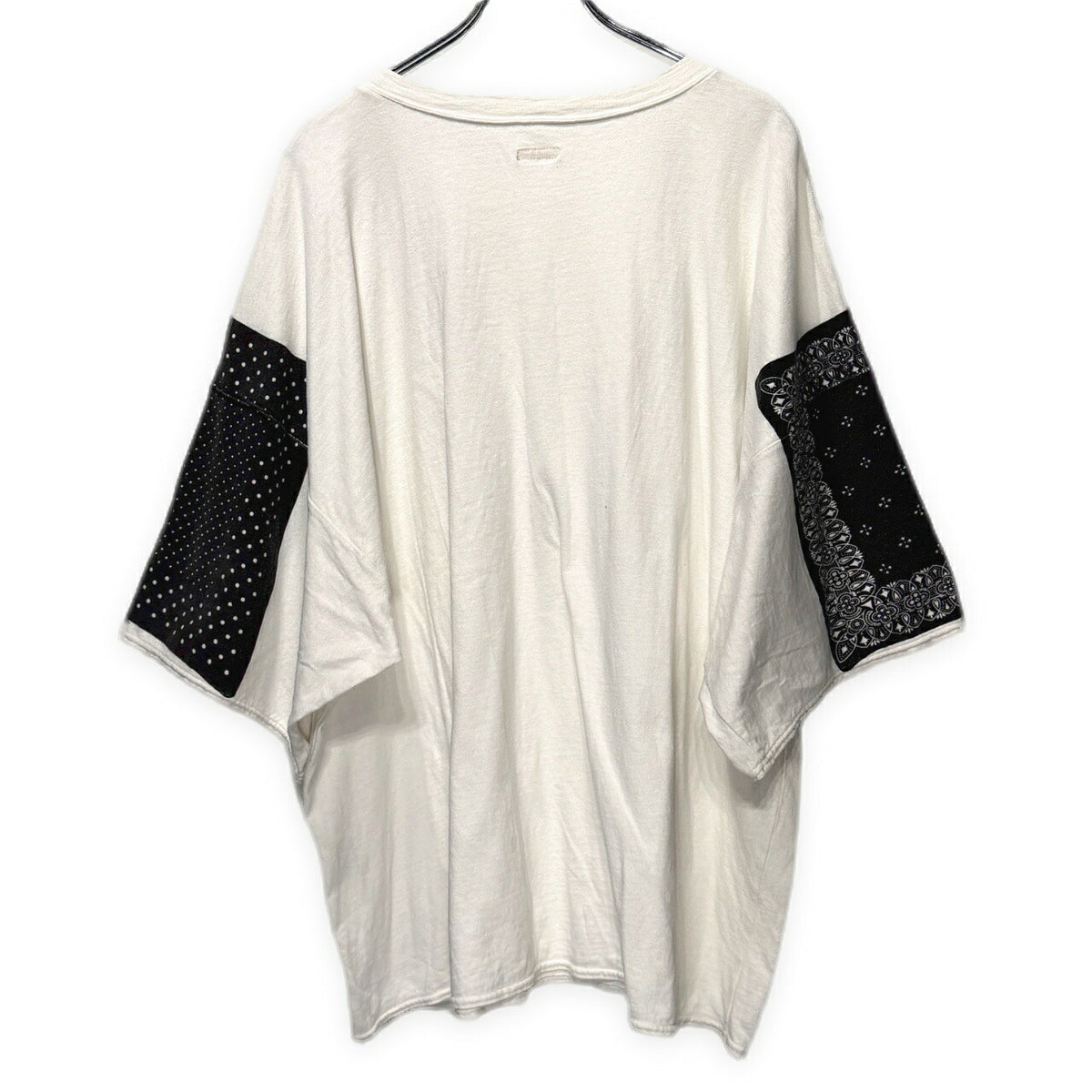 KAPITAL Bandana HUGE-T Cotton T-Shirt White Size 3