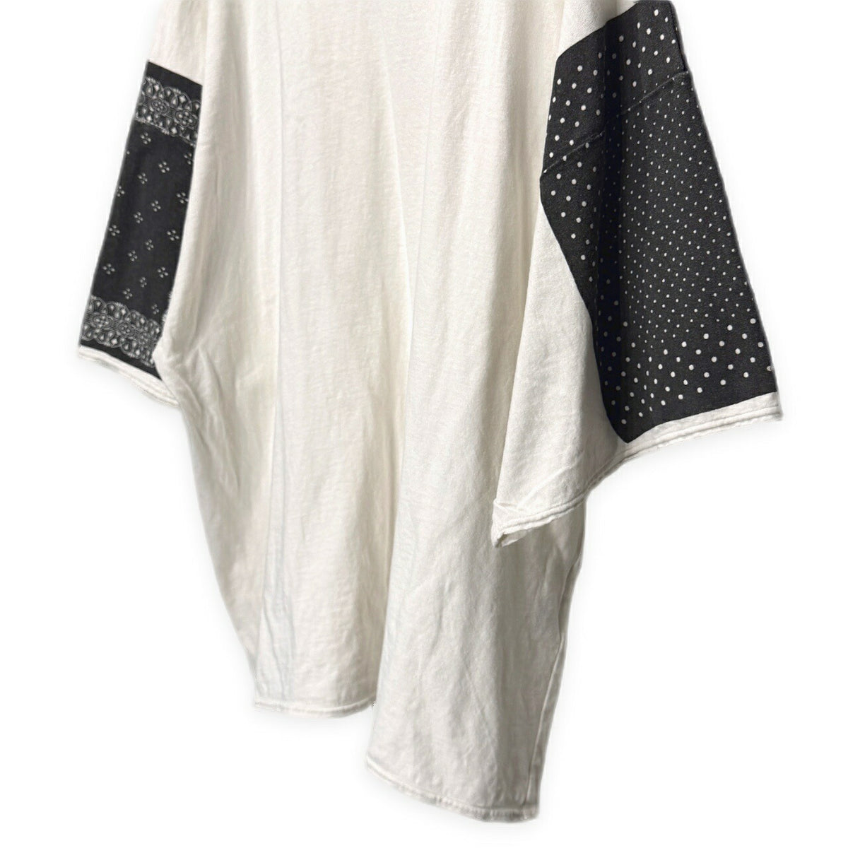KAPITAL Bandana HUGE-T Cotton T-Shirt White Size 3