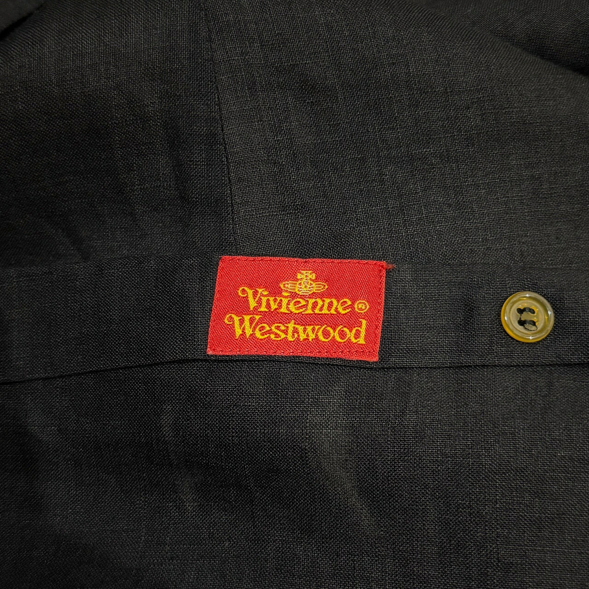 Vivienne Westwood RED LABEL Linen Shirt Dress Black Size 42