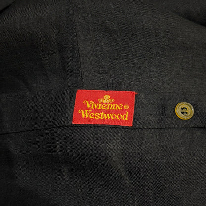 Vivienne Westwood RED LABEL Linen Shirt Dress Black Size 42