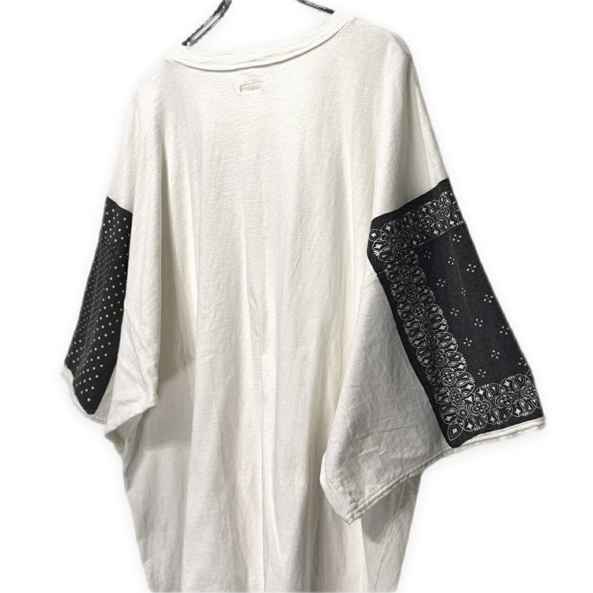 KAPITAL Bandana HUGE-T Cotton T-Shirt White Size 3