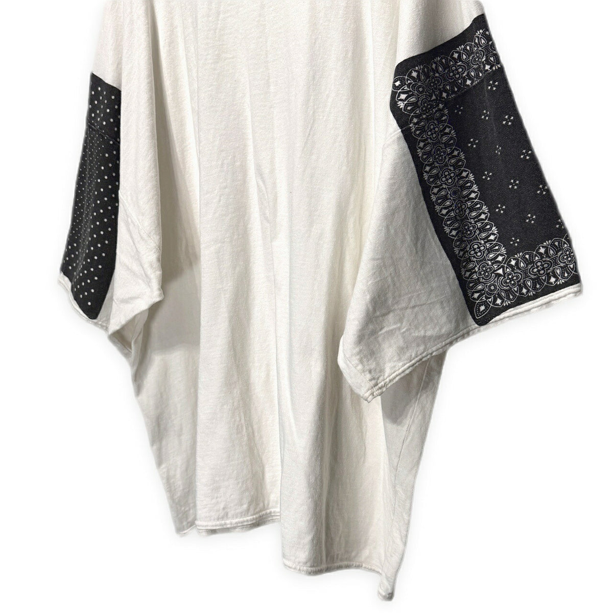 KAPITAL Bandana HUGE-T Cotton T-Shirt White Size 3