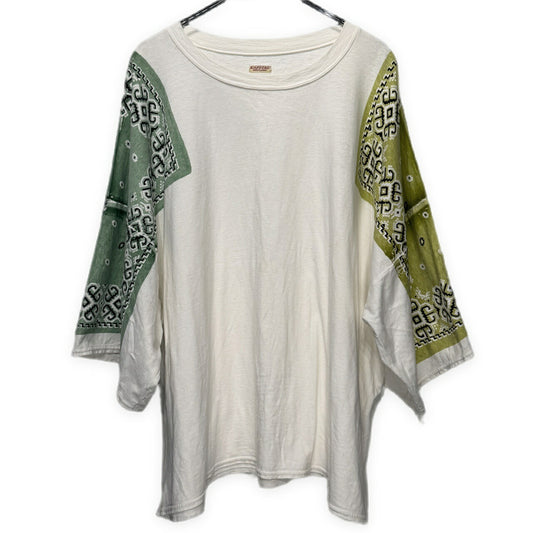 KAPITAL Bandana HUGE-T Cotton T-Shirt White Size 3
