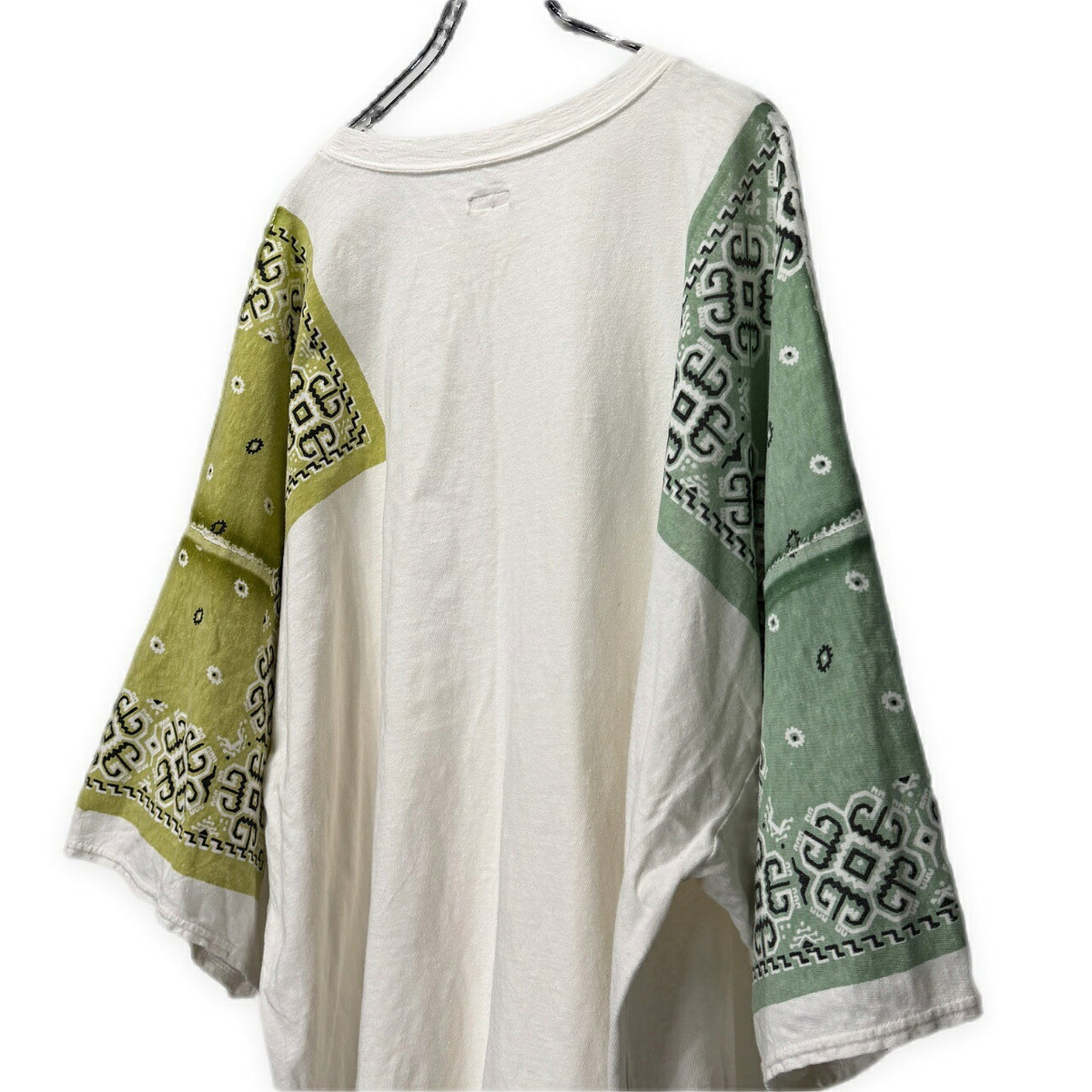 KAPITAL Bandana HUGE-T Cotton T-Shirt White Size 3