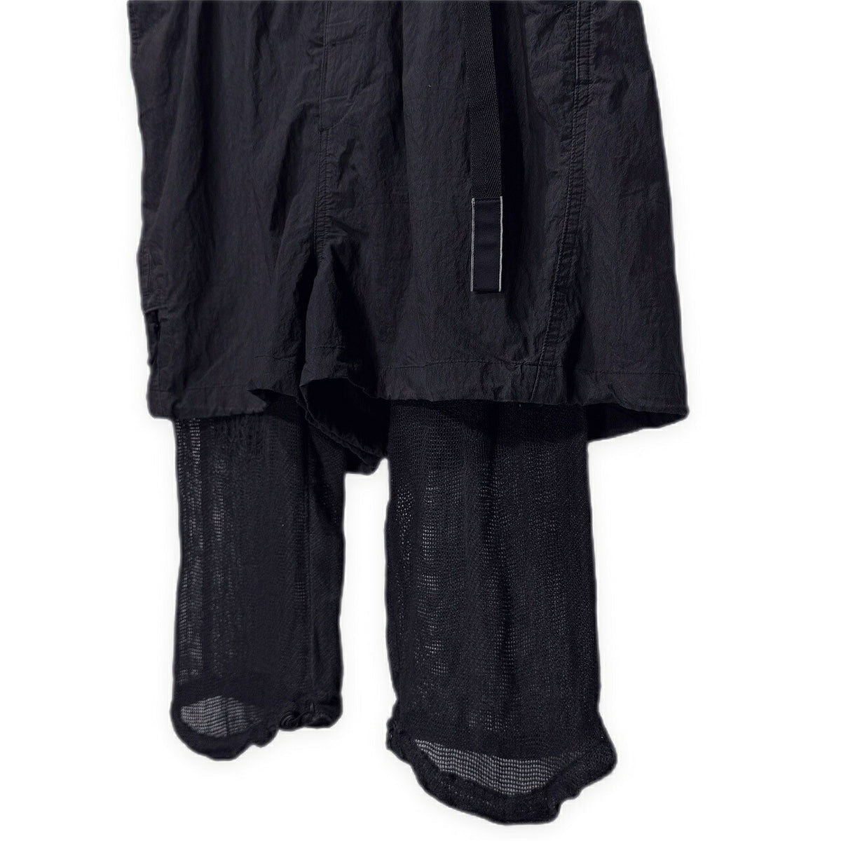 MIHARA YASUHIRO Mesh Linen Layered Shorts Gray Size 48