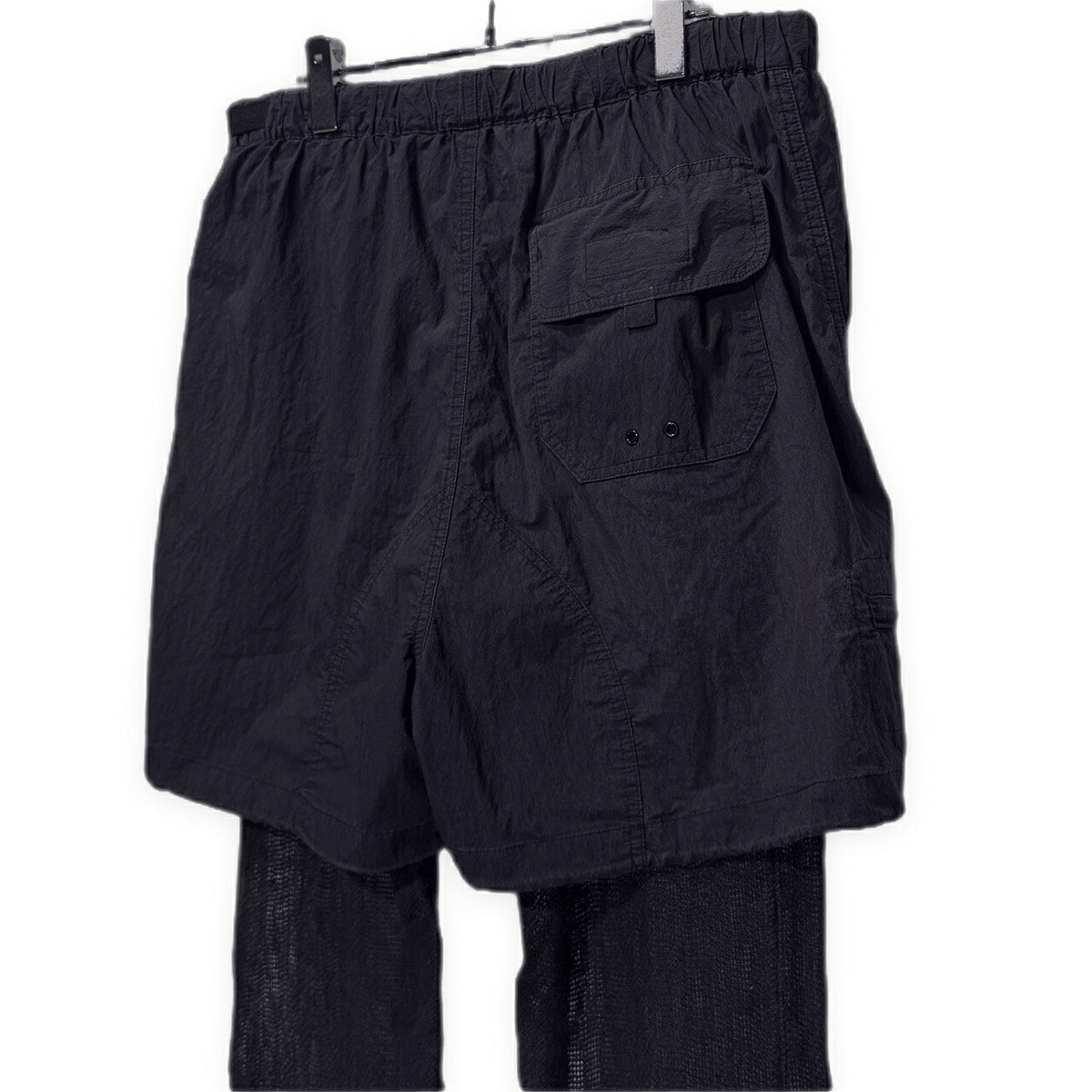 MIHARA YASUHIRO Mesh Linen Layered Shorts Gray Size 48