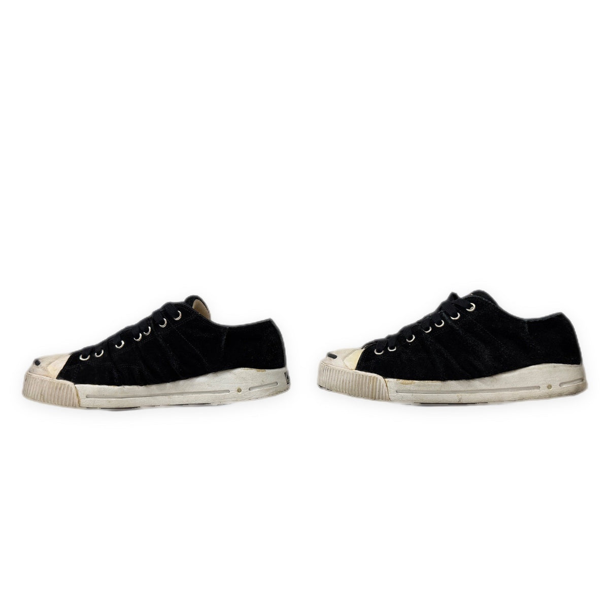 Visvim KOONING Suede Leather Tuck Drape Low-Cut Sneakers