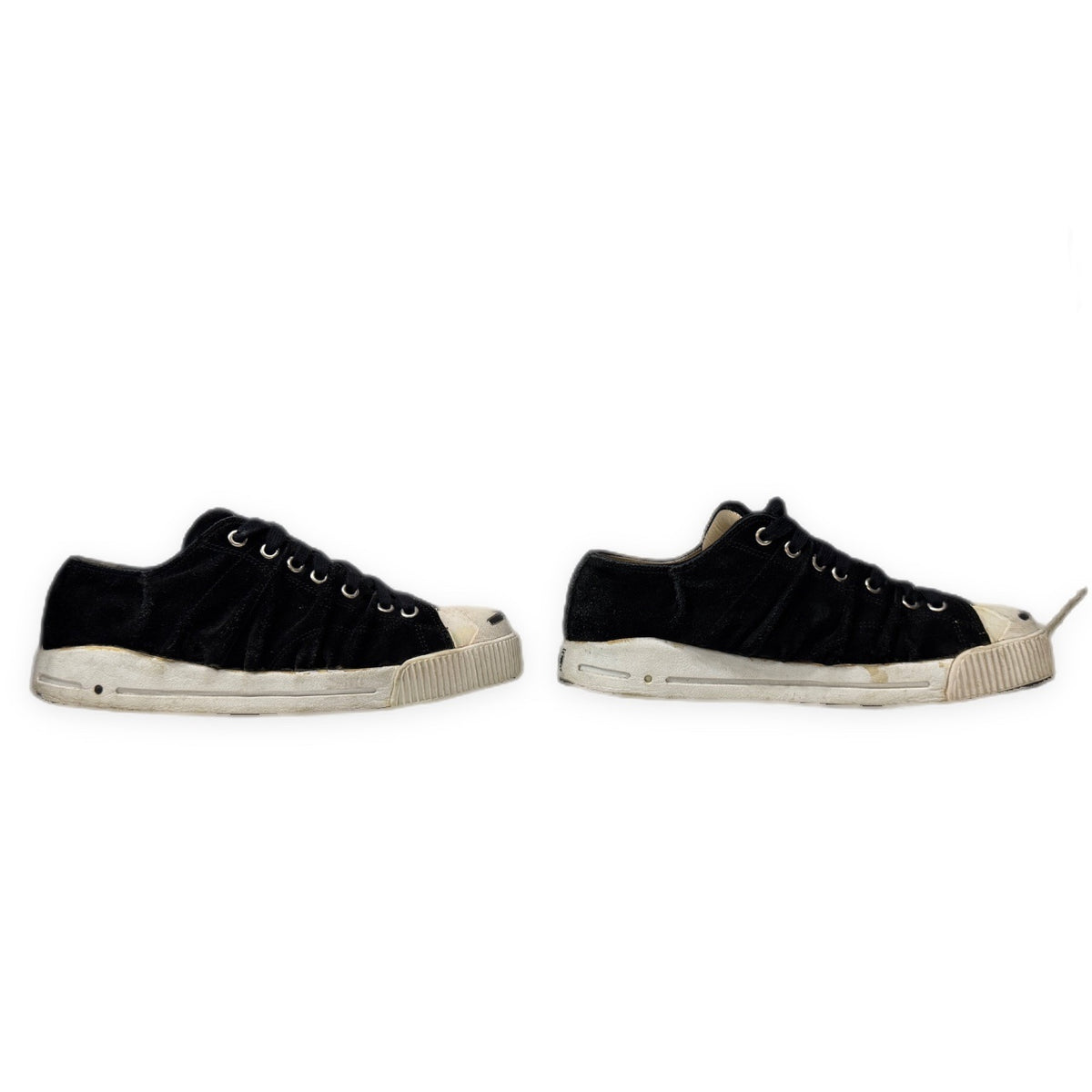 Visvim KOONING Suede Leather Tuck Drape Low-Cut Sneakers