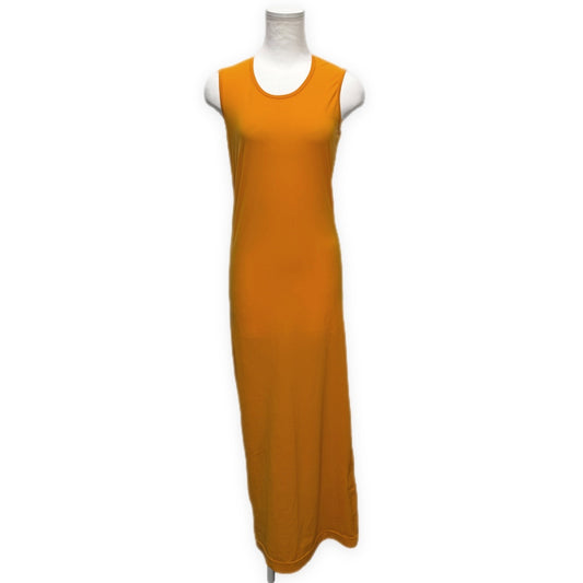 COMME des GARCONS 97SS Polyester Maxi Dress Orange Size M