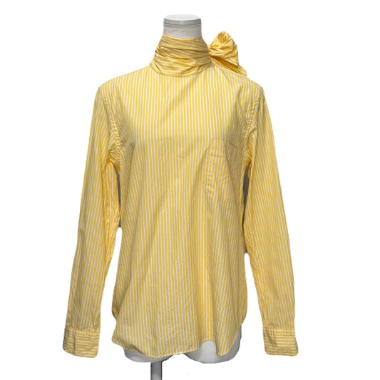 COMME des GARCONS 00AW Back Open Ribbon Blouse Yellow Size M