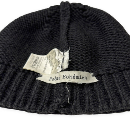 Poeme Bohemien 12AW Superfine Merino Wool Beanie Gray