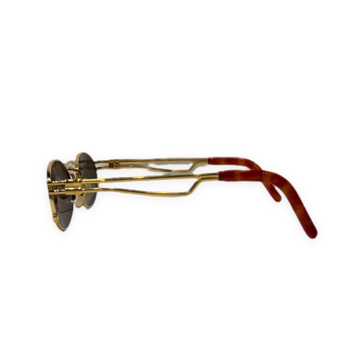 Jean Paul GAULTIER Oval Lens Metal Sunglasses Gold