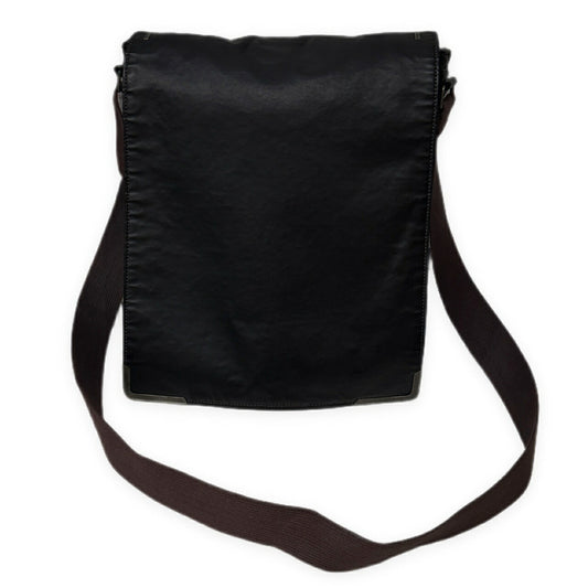 Jean Paul GAULTIER 90s Archive Logo Print Shoulder Bag Black