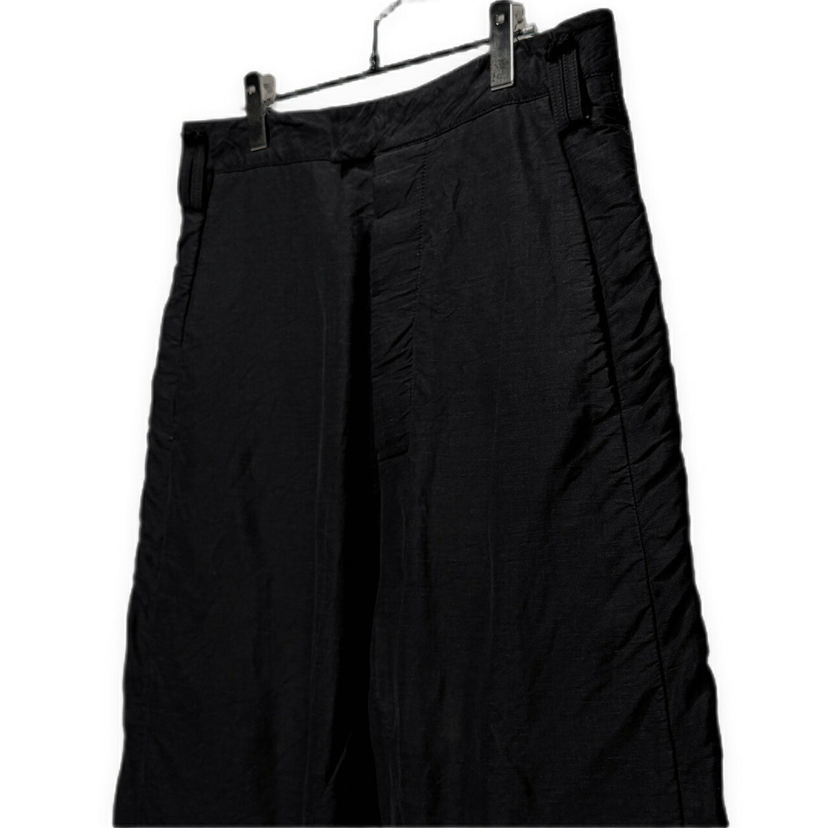 SOSNOVSKA Linen Cotton Sarouel Wide Pants Black