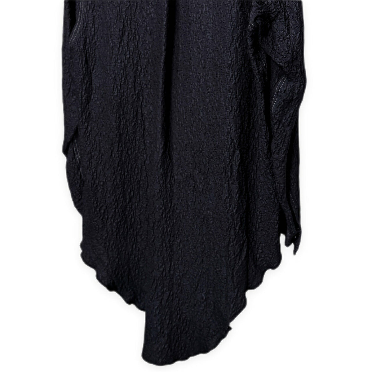 OAR Silk Rayon Band Collar Pullover Shirt Navy