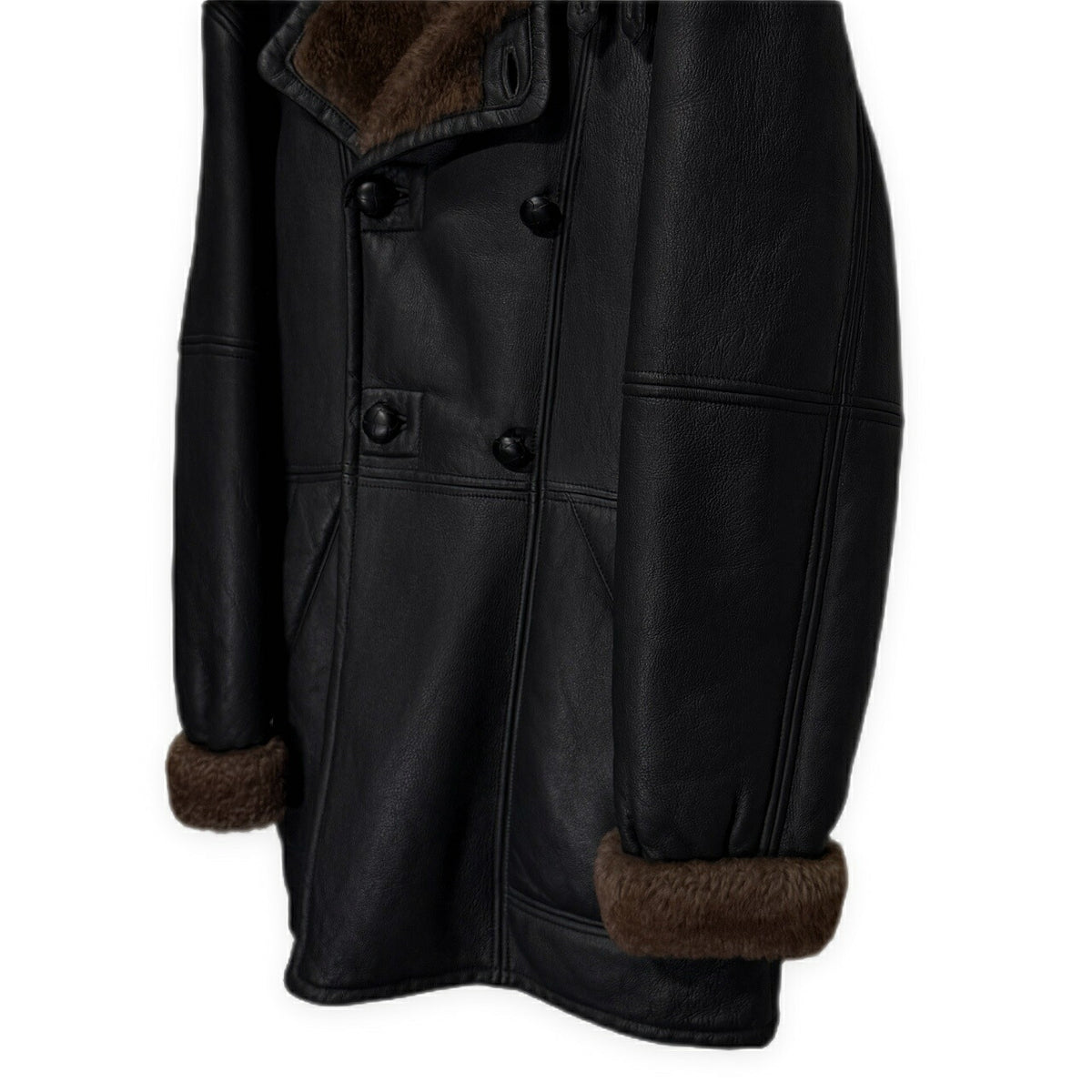 LQ Y's for men Archive Lamb Mouton Coat Black