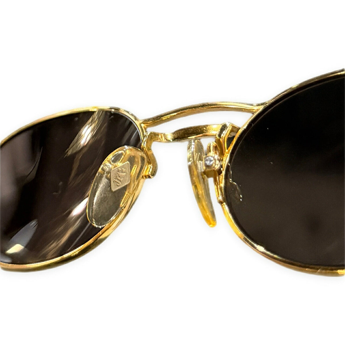 Jean Paul GAULTIER Oval Lens Metal Sunglasses Gold