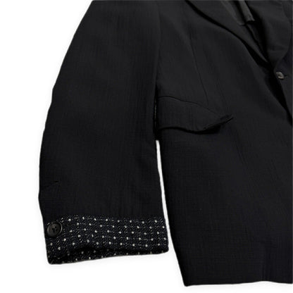 Yohji Yamamoto PH 95SS Wool Kogin Sashiko Suit Black Size S・M
