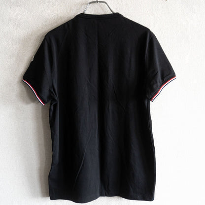 Moncler V-neck T-shirt Black Size M