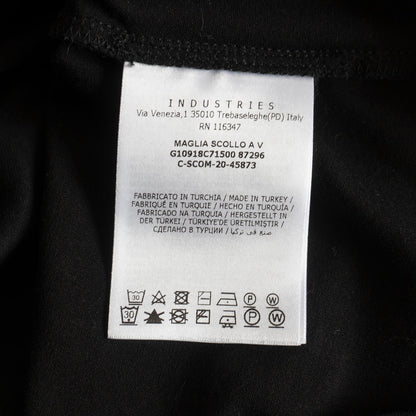 Moncler V-neck T-shirt Black Size M