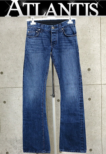 CHROME HEARTS 5-Pocket Flare Denim Jeans Blue Size 29