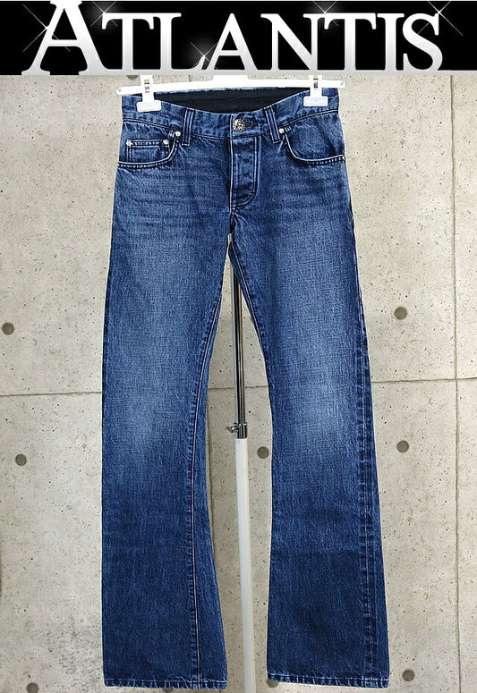 CHROME HEARTS 5-Pocket Flare Denim Jeans Blue Size 29