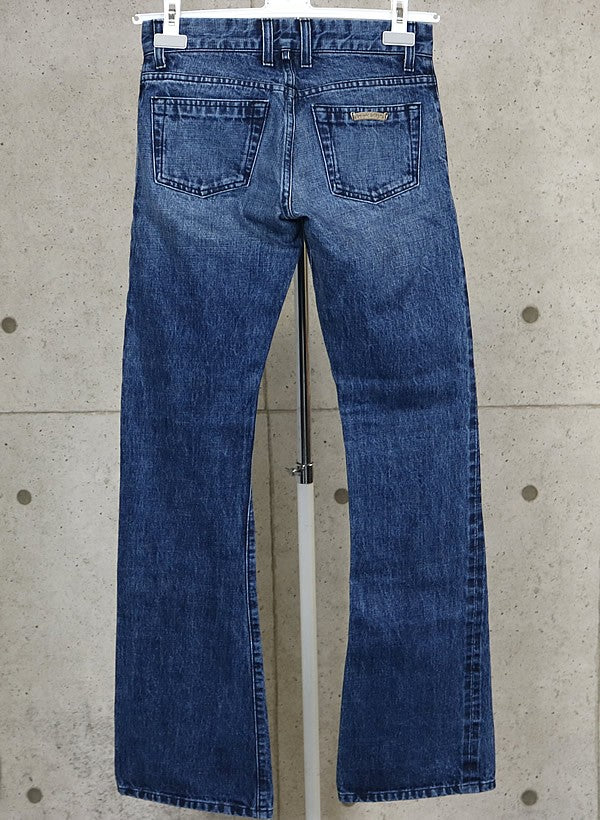 CHROME HEARTS 5-Pocket Flare Denim Jeans Blue Size 29