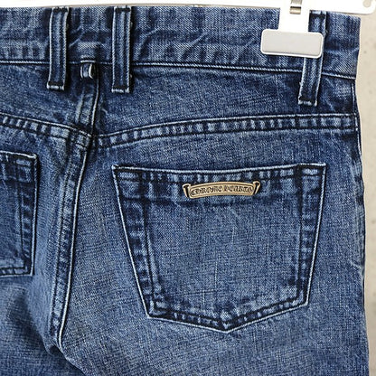 CHROME HEARTS 5-Pocket Flare Denim Jeans Blue Size 29