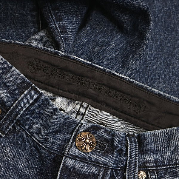 CHROME HEARTS 5-Pocket Flare Denim Jeans Blue Size 29