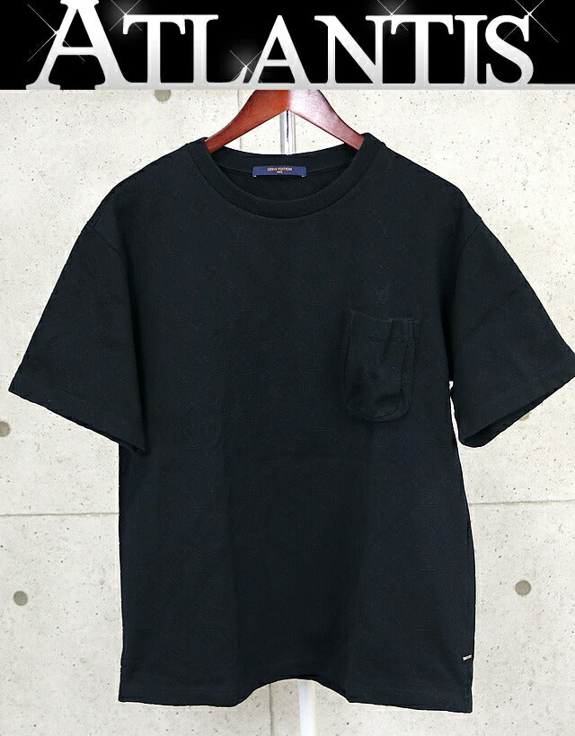 LOUIS VUITTON Monogram Jacquard Pocket SS Shirt Size XL