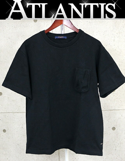 LOUIS VUITTON Monogram Jacquard Pocket SS Shirt Size XL