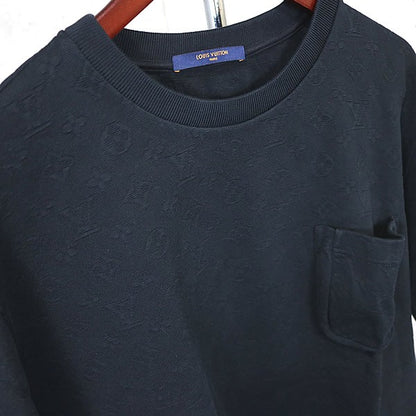 LOUIS VUITTON Monogram Jacquard Pocket SS Shirt Size XL