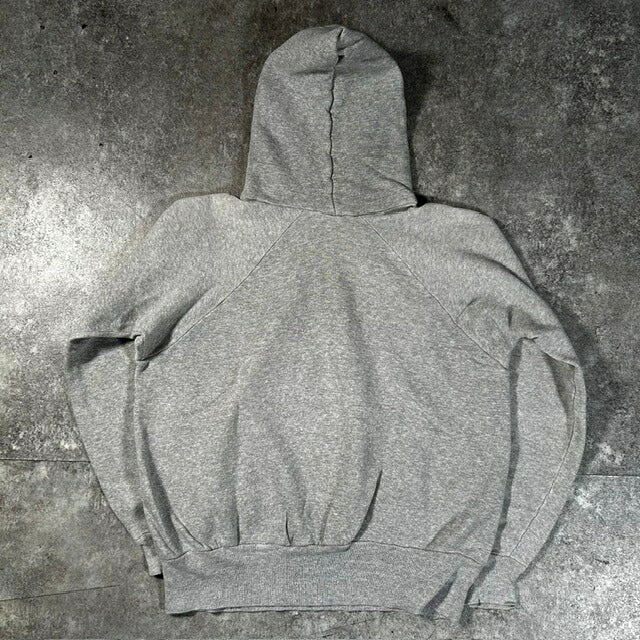 Healthknit 60s Vintage Raglan Hoodie Heather Gray Size L